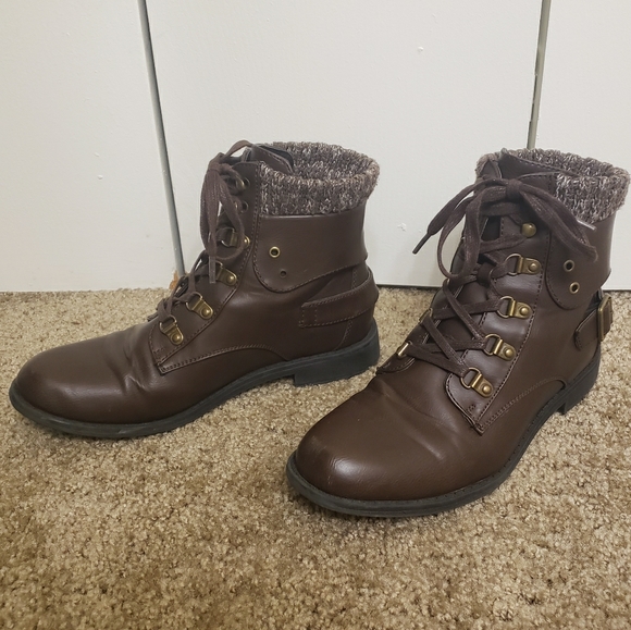 JustFab Shoes - Sweater Cuff Boots